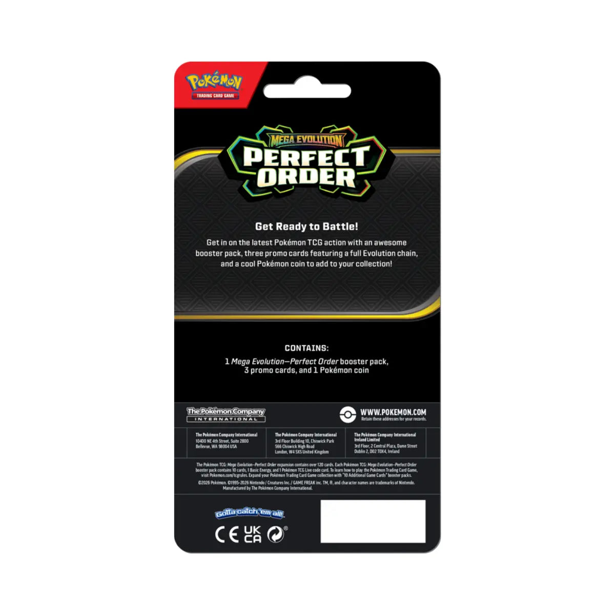 Pokemon ME03 Mega Evolution Perfect Order Checklane Blister (englisch)