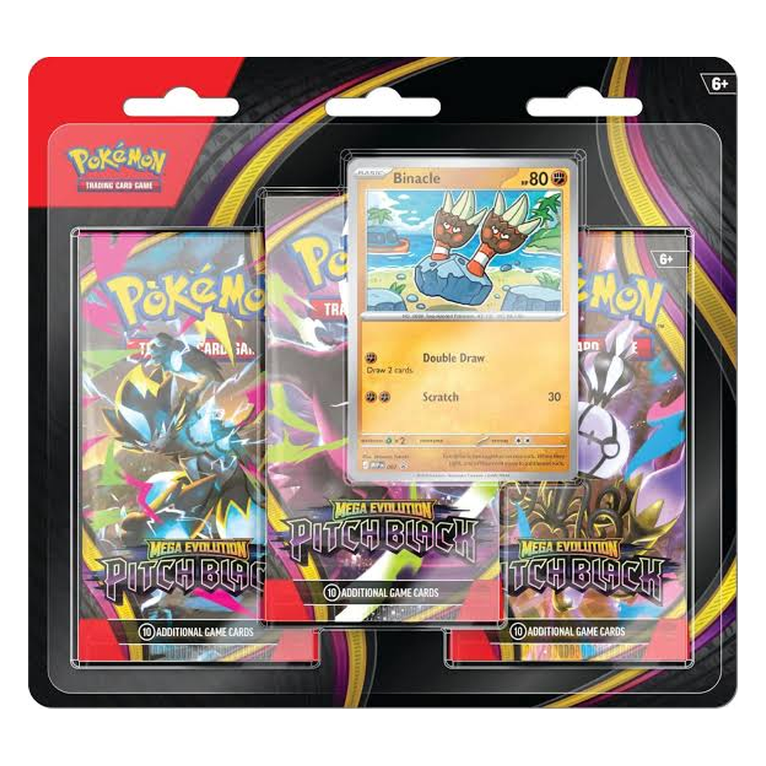 Pokémon Mega Evolution – Pitch Black (ME05) – 3er-Booster-Blister (englisch)