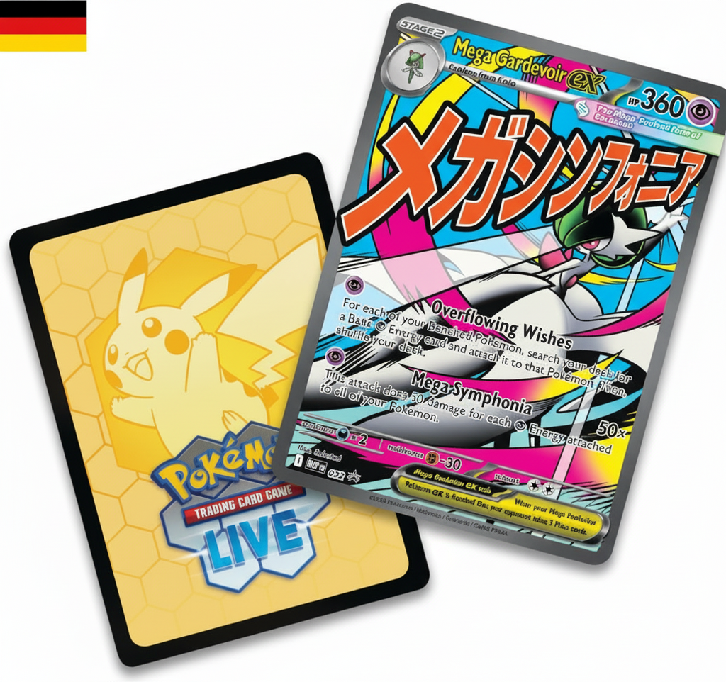 Pokemon ME2.5 Mega Entwicklung - Erhabene Helden – Premium Poster Kollektion – Mega Guardevoir (Deutsch)
