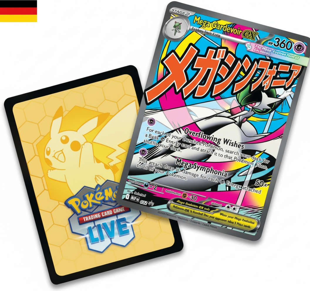 Pokemon ME2.5 Mega Entwicklung - Erhabene Helden – Premium Poster Kollektion – Mega Guardevoir (Deutsch)