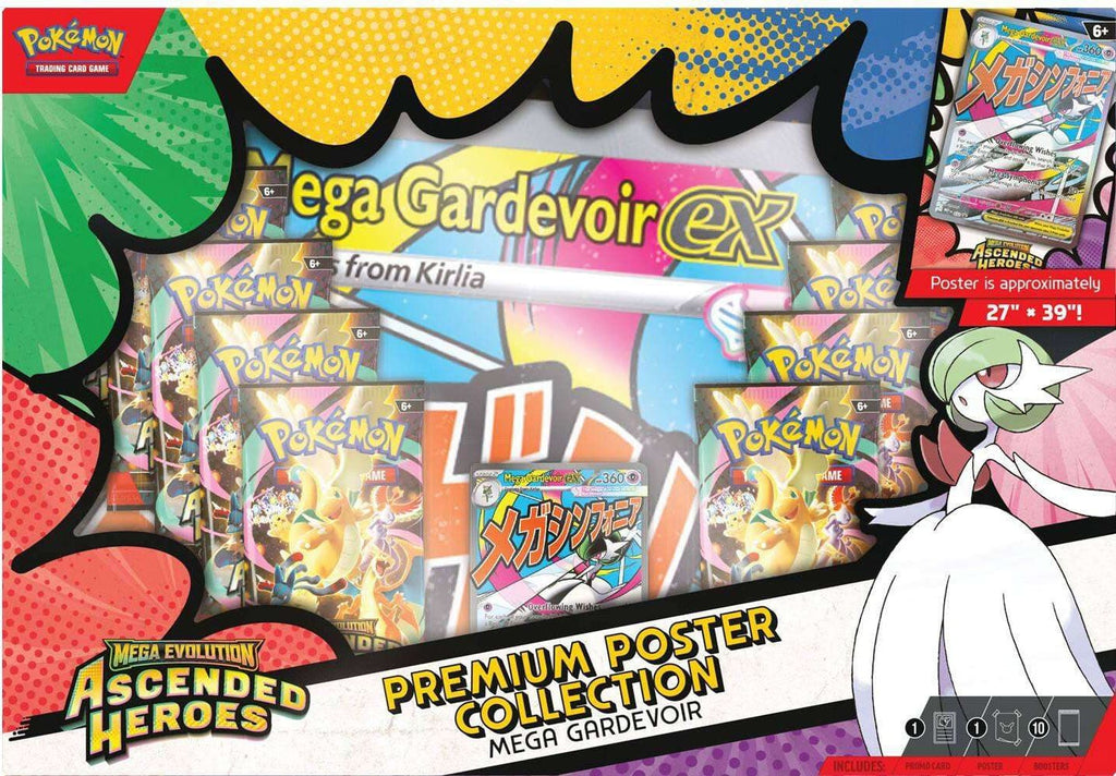 Pokemon ME2.5 Mega Evolution - Ascended Heroes – Premium Poster Collection – Mega Gardevoir (Englisch)