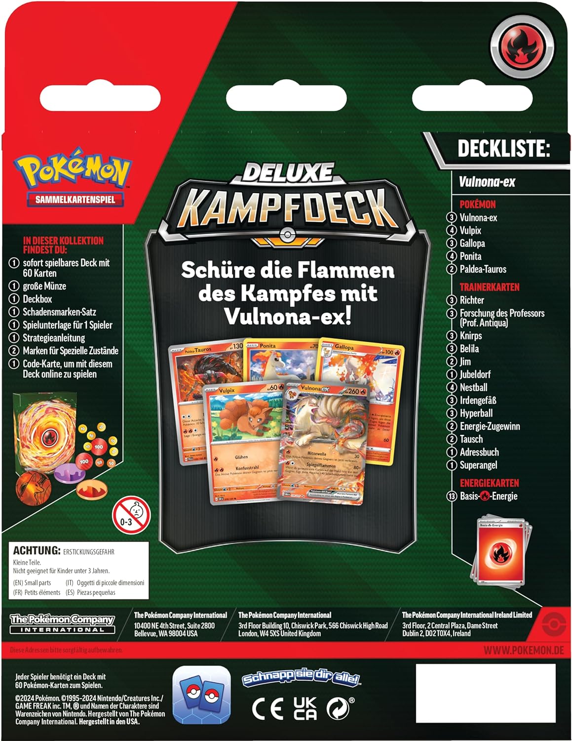 Pokemon Deluxe Kampfdeck – Vulnona-ex (deutsch)