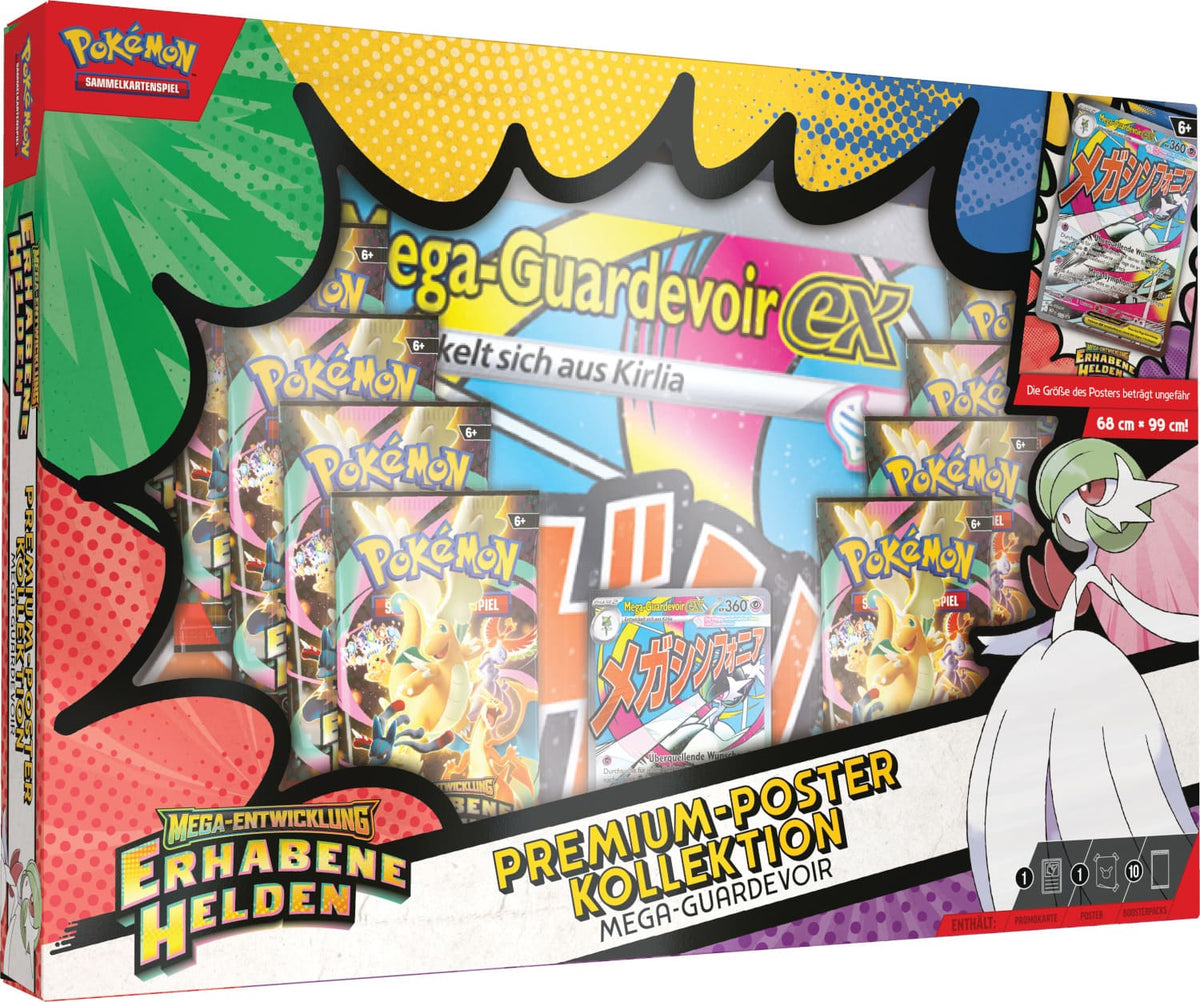 Pokemon ME2.5 Mega Entwicklung - Erhabene Helden – Premium Poster Kollektion – Mega Guardevoir (Deutsch)