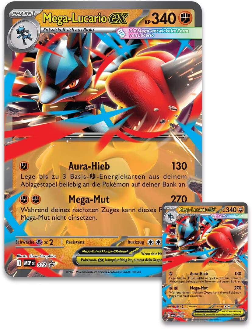 Pokemon Mega Entwicklung Mega-Lucario-ex Figuren-Kollektion (Deutsch)