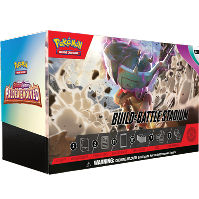 Pokemon Karmesin & Purpur KP02 Entwicklungen in Paldea Build & Battle Stadium Box (deutsch)