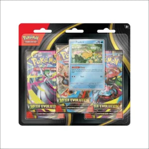 Pokemon – Mega Evolution ME01 3er Blister (Englisch)