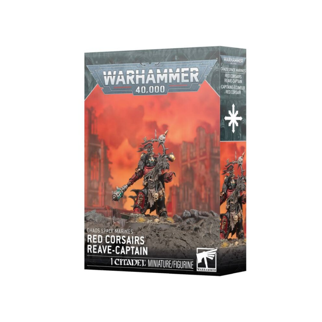 Warhammer 40k Chaos Space Marines - Raub-Captain der Roten Korsaren