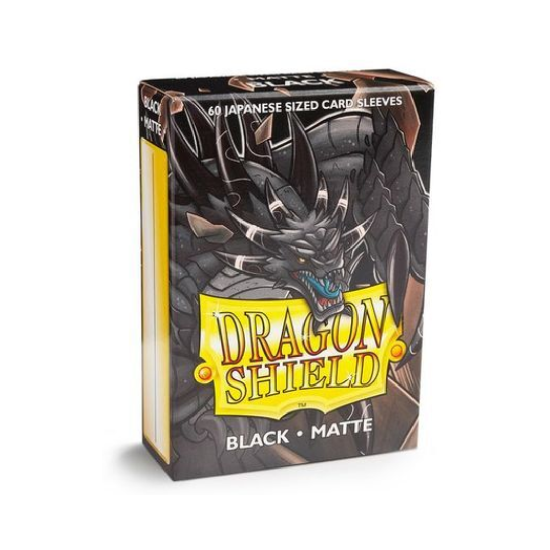 Dragon Shield - 60 Japanese Size Dual Sleeves - Matte Black