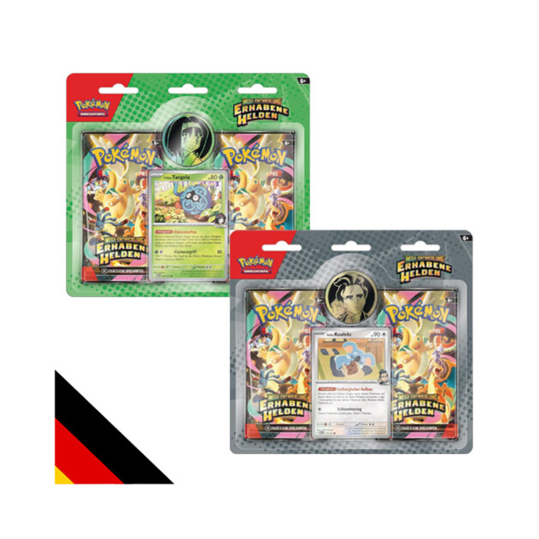Pokemon ME2.5 Mega Entwicklung Erhabene Helden 2 Pack Blister (Deutsch)