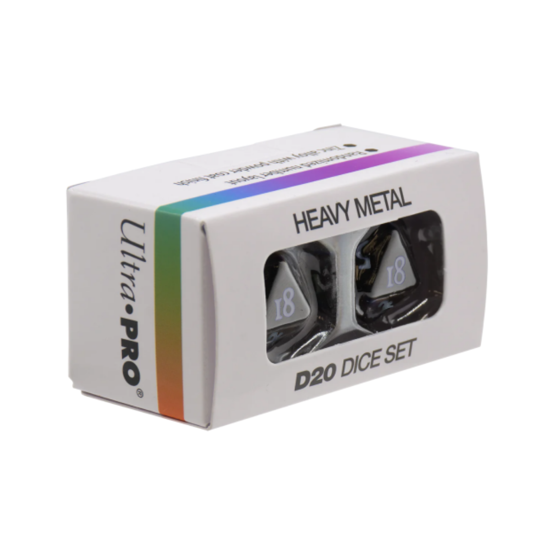 Ultra Pro Heavy Metal D20 Dice Set - Black