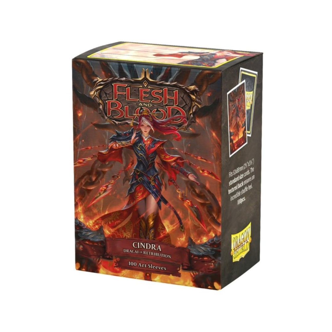 Dragon Shield - 100 Standard Size Card Art Sleeves - Cindra
