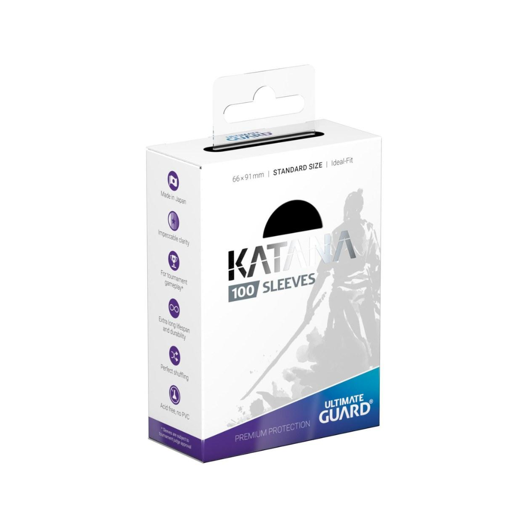 Ultimate Guard Katana Sleeves – 100 Kartenhüllen (Standard Size) - Black