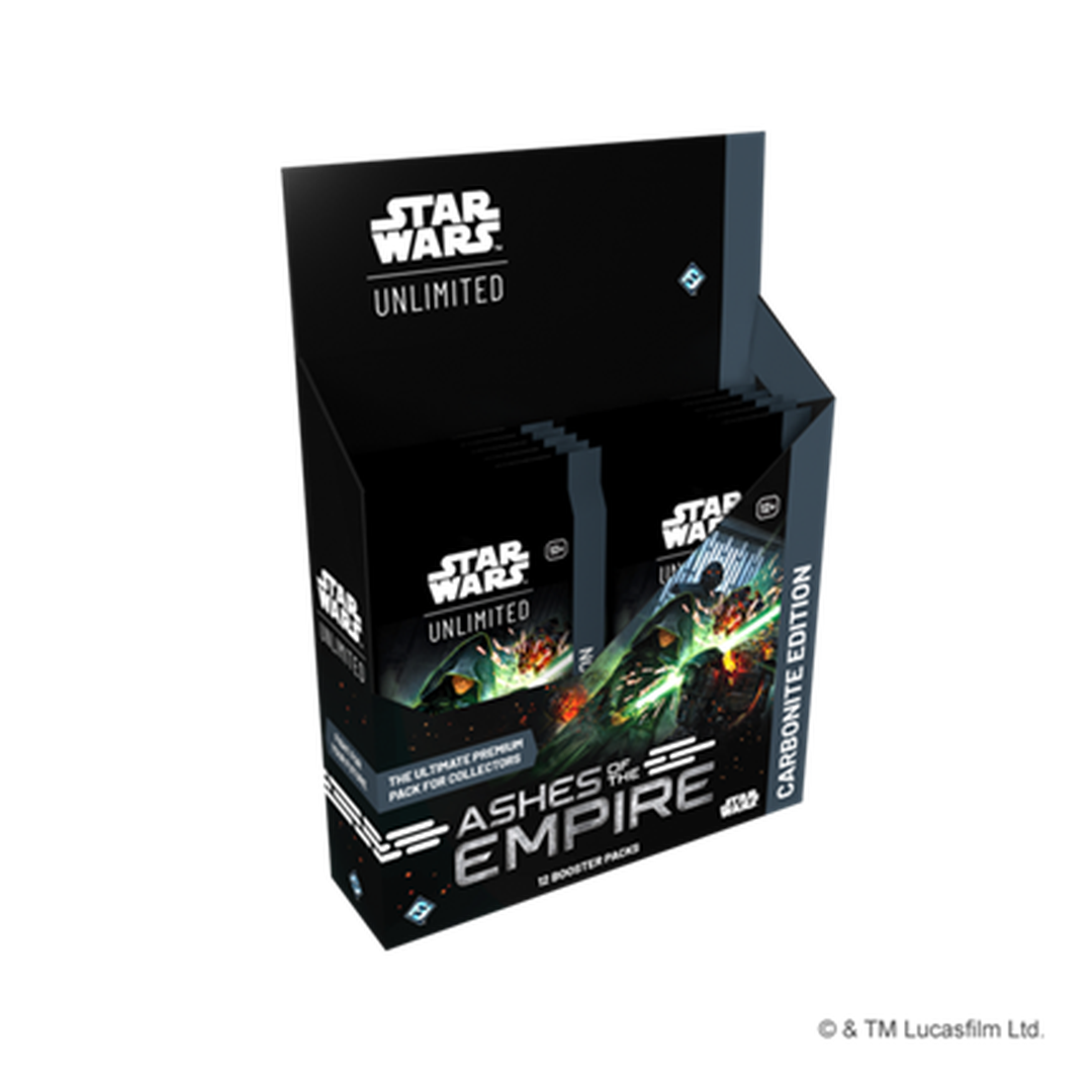 Star Wars: Unlimited – Ashes of the Empire: Carbonite Edition Booster Display (12 Premium-Booster) (englisch)