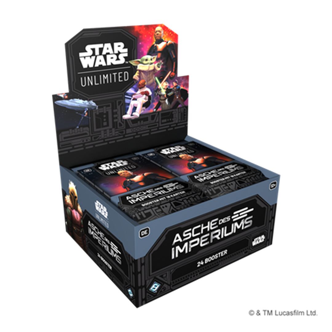 Star Wars: Unlimited – Asche des Imperiums: Booster Display (24 Booster) (deutsch)