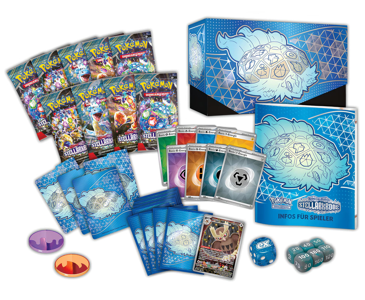 Pokemon Karmesin & Purpur KP 7 Stellarkrone Top Trainer Box (deutsch)