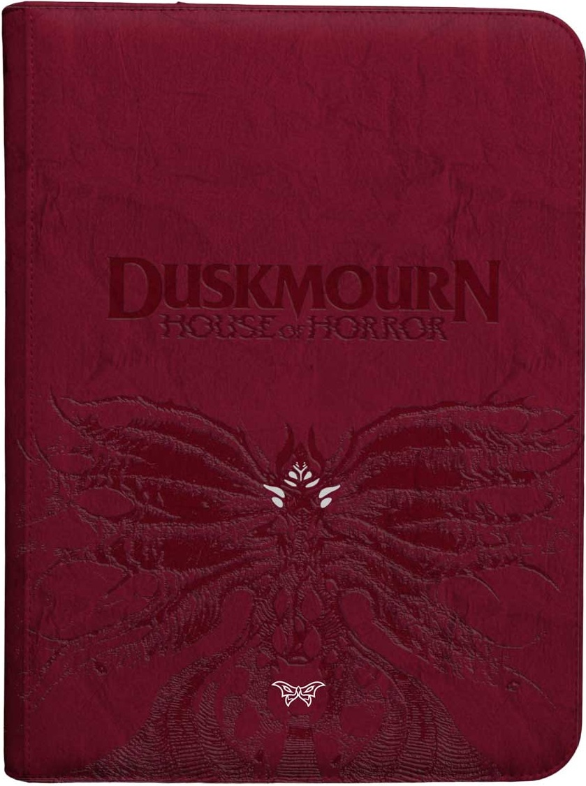 Ultra Pro – Binder „Duskmourn: House of Horror“ (Zippered, Leather-Bound, Set Symbol Edition)