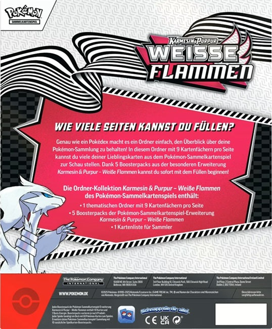 Pokemon – Karmesin & Purpur KP10.5: Weisse Flammen – Ordner-Kollektion (Deutsch)