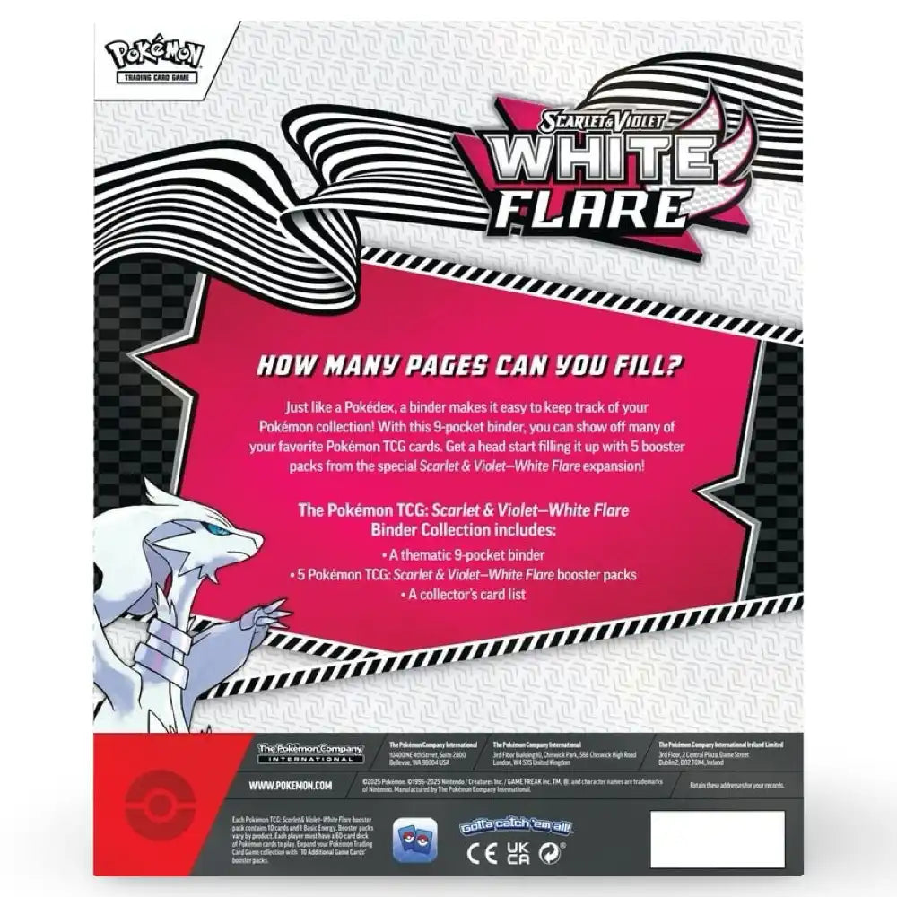 Pokemon – Scarlet & Violet SV10.5 White Flare Binder Collection (Englisch)