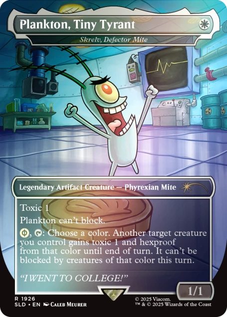Magic the Gathering Secret Lair x SpongeBob SquarePants: Legends of Bikini Bottom Rainbow Foil (englisch)