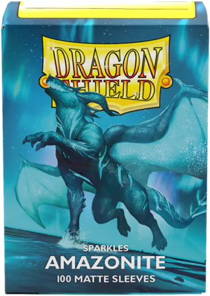 Dragon Shield - 100 Standard Size Card Sparkles Sleeves - Amazonite Matte