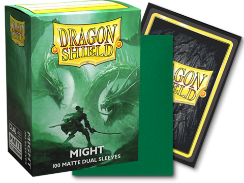 Dragon Shield - 100 Standard Size Matte Dual Card Sleeves - Might