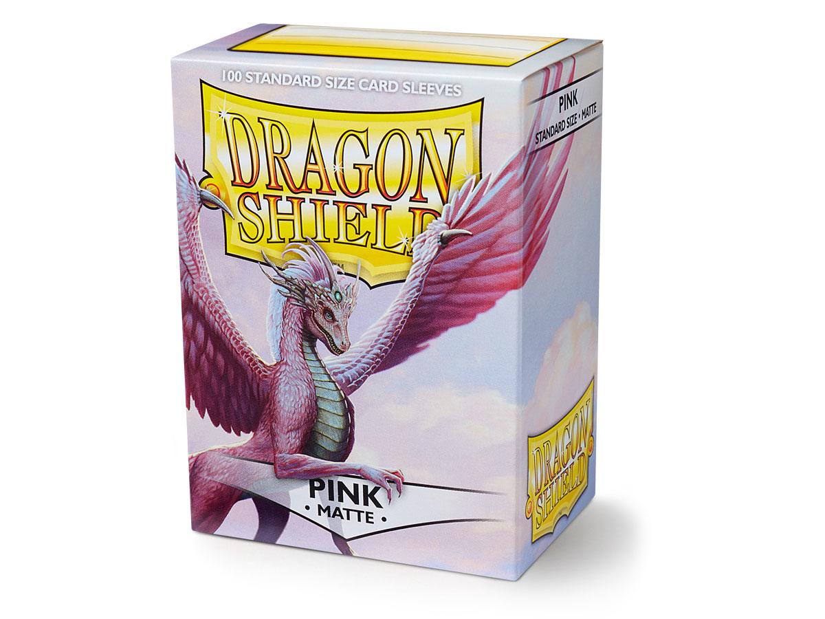 Dragon Shield - 100 Standard Size Card Sleeves - Pink Matte