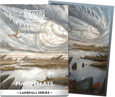 Dragon Shield Matte Dual Art Sleeves – MTG Landfall Series – Marsh Flats (100 Sleeves, Standardgröße)
