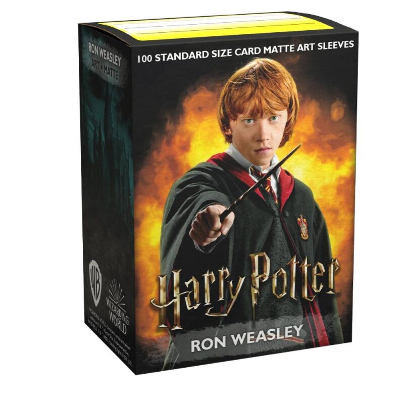 Dragon Shield - 100 Standard Size Matte Art Sleeves – Wizarding World – Ron Weasley