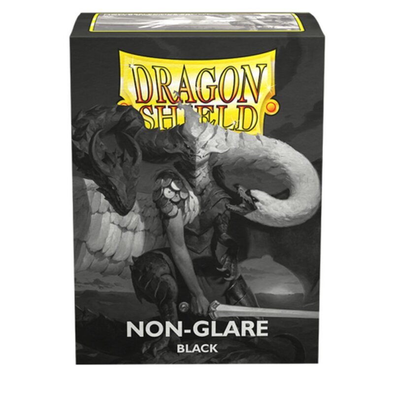 Dragon Shield - 100 Standard Size Card Sleeves - Black Non-Glare