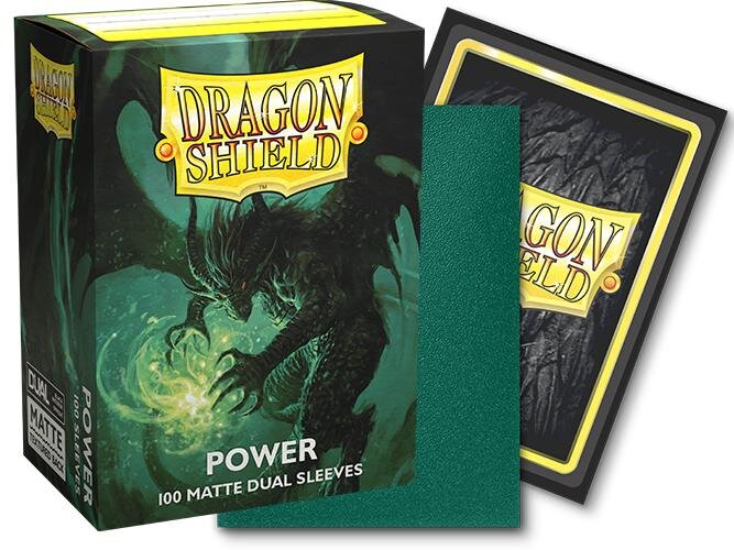 Dragon Shield - 100 Standard Size Card Dual Sleeves - Power Matte
