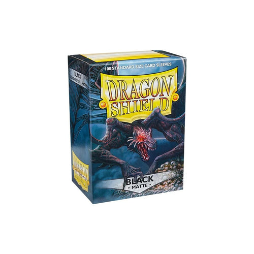 Dragon Shield - 100 Standard Size Card Sleeves - Black Matte