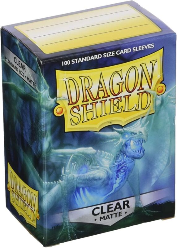 Dragon Shield - 100 Standard Size Card Sleeves - Matte Clear