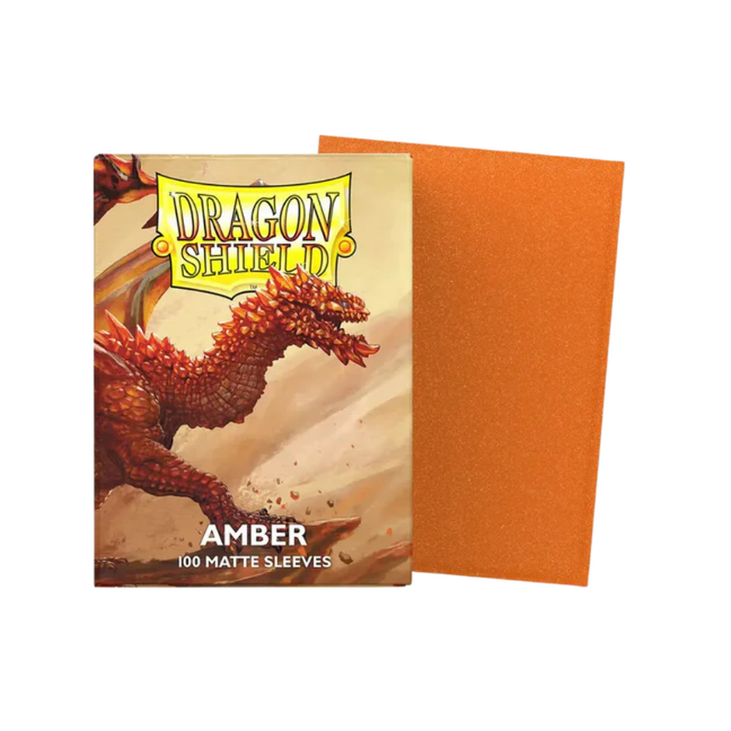 Dragon Shield Matte Amber Standard Size Sleeves (100 Stück)