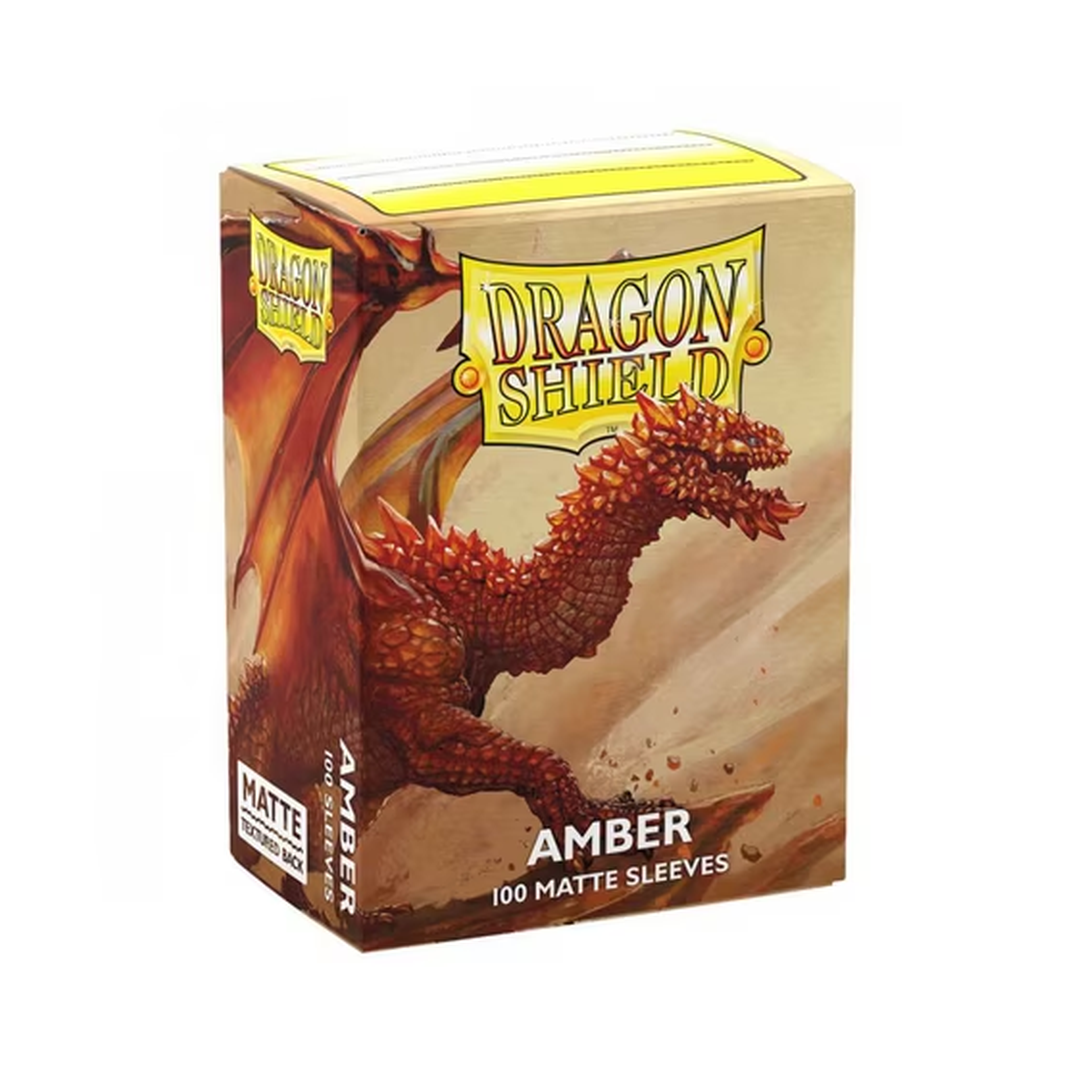 Dragon Shield Matte Amber Standard Size Sleeves (100 Stück)