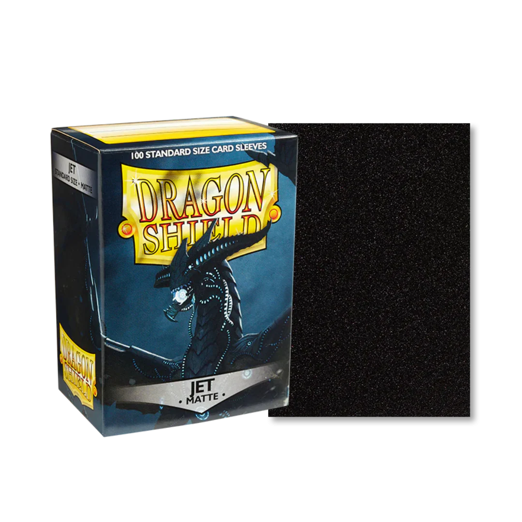 Dragon Shield Matte Jet Standard Size Sleeves (100 Stück)