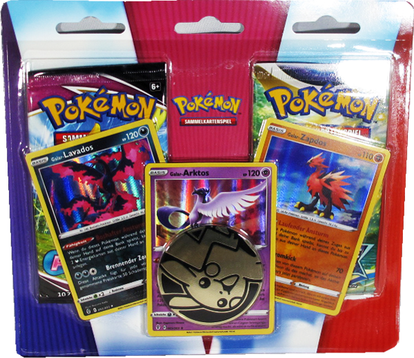 Pokémon Enhanced 2-Pack Blister – Galar-Lavados, Arktos und Zapdos (deutsch)