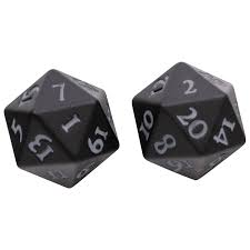 Ultra Pro Heavy Metal D20 Dice Set - Black
