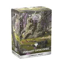 Dragon Shield Matte Dual Art Sleeves – MTG Landfall Series – Verdant Catacombs (100 Sleeves, Standardgröße)