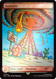 Magic the Gathering Secret Lair x SpongeBob SquarePants Lands Under the Sea Rainbow Foil (englisch)