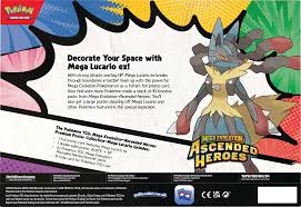 Pokemon ME2.5 Mega Evolution - Ascended Heroes – Premium Poster Collection – Mega Lucario (Englisch)