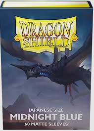 Dragon Shield - 60 Japanese Size Dual Sleeves - Matte Midnight Blue