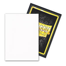 Dragon Shield - 100 Standard Size Matte Dual Card Sleeves - Snow