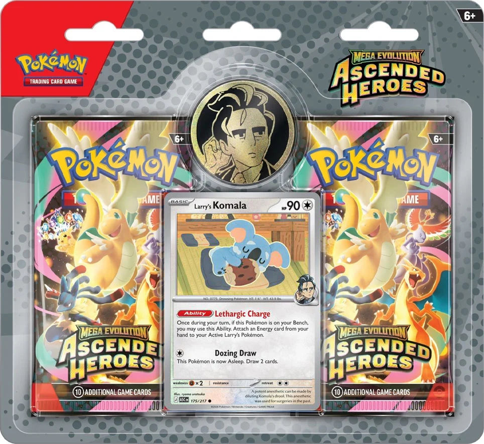Pokemon ME2.5 Mega Evolution Ascended Heroes 2 Pack Blister (Englisch)