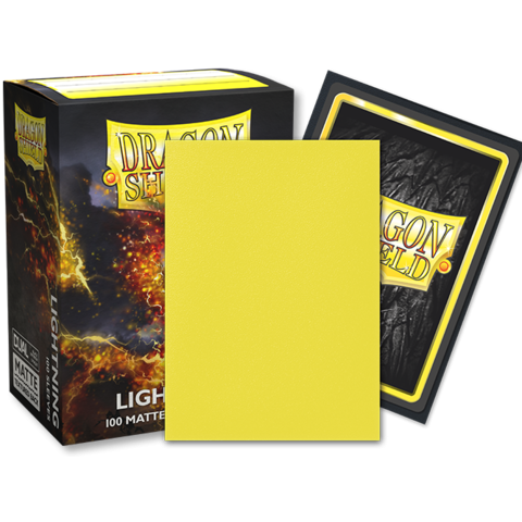 Dragon Shield - 100 Standard Size Matte Dual Card Sleeves - Lightning