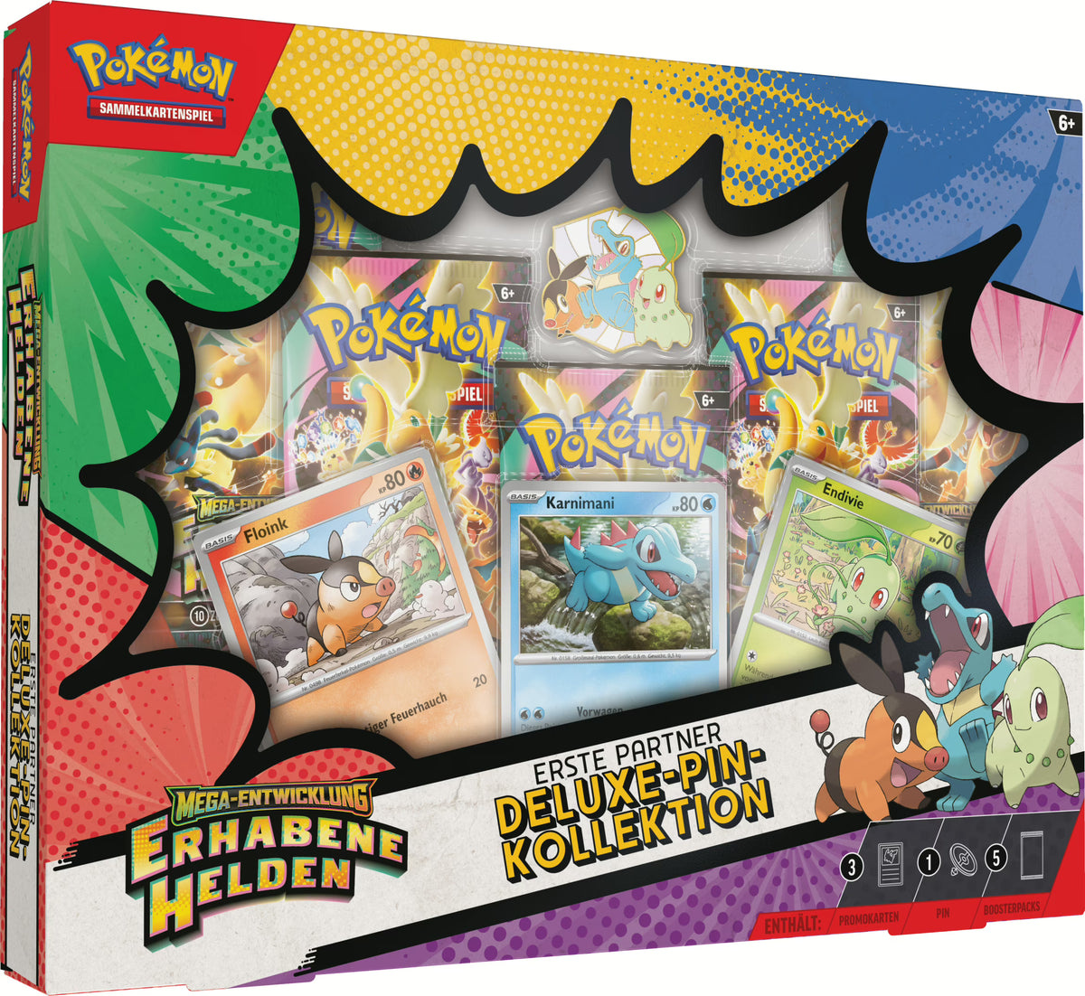 Pokemon ME2.5 Mega Entwicklung - Erhabene Helden Pin Kollektion (deutsch)