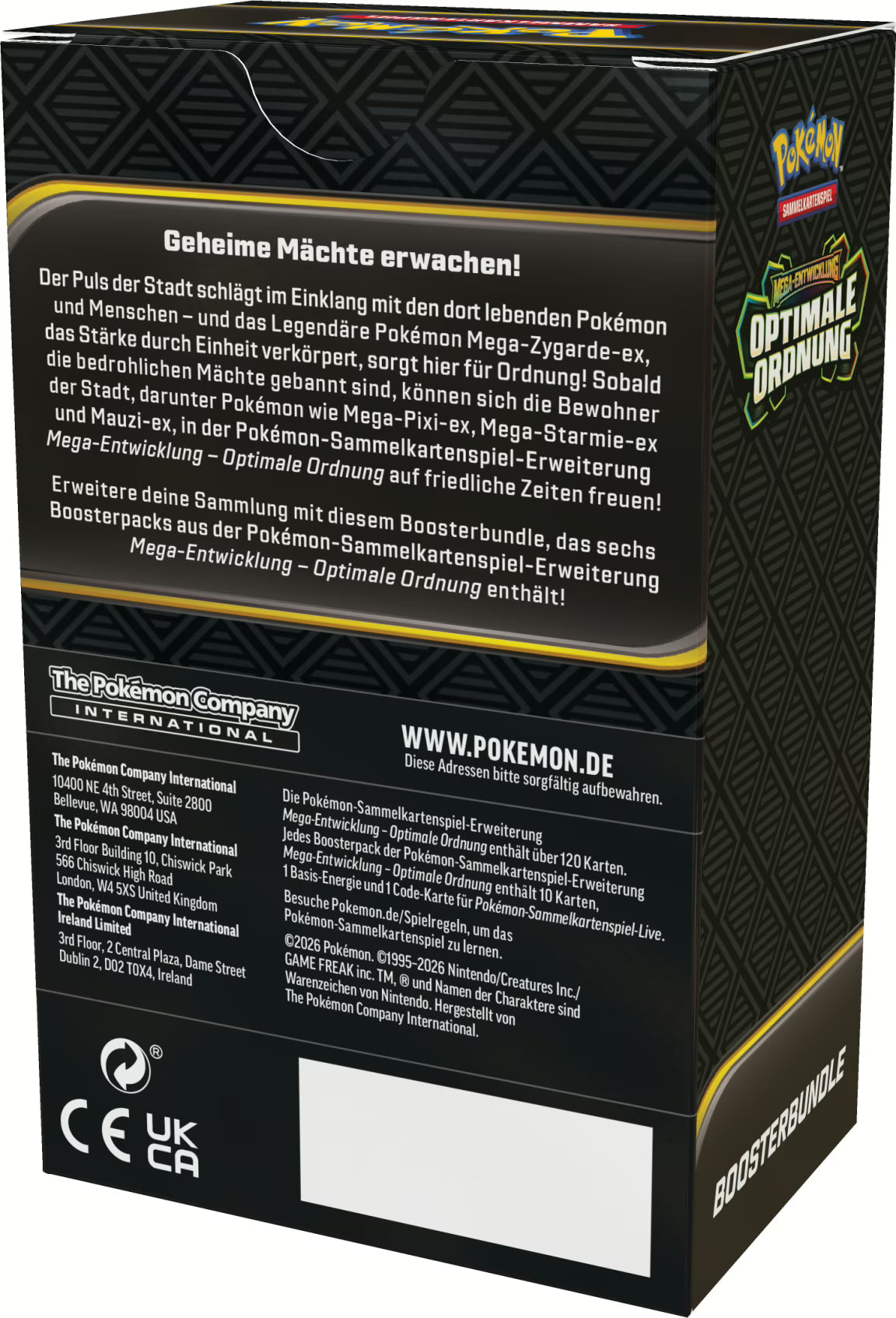 Pokemon ME03 Mega Entwicklung Optimale Ordnung Boosterbundle (deutsch)