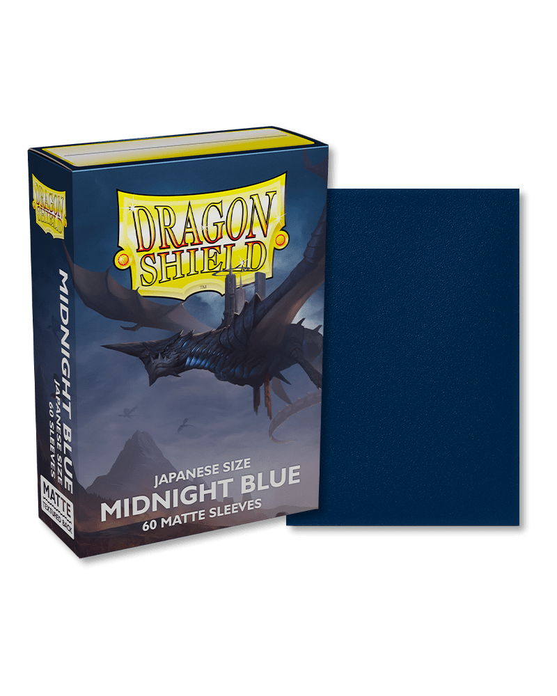 Dragon Shield - 60 Japanese Size Dual Sleeves - Matte Midnight Blue