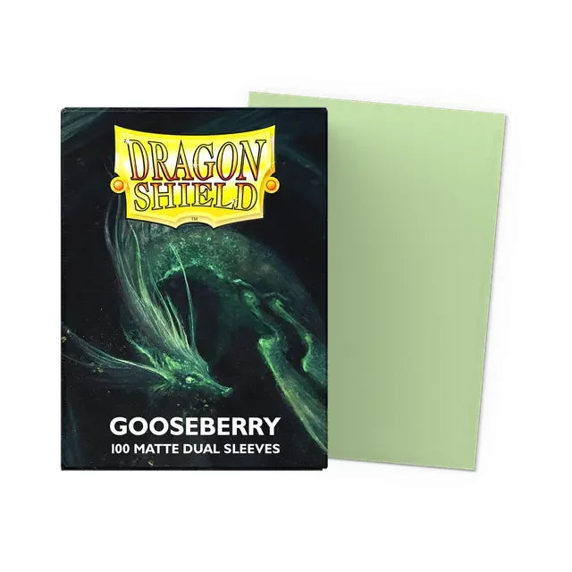 Dragon Shield - 100 Standard Size Card Dual Sleeves - Gooseberry Matte
