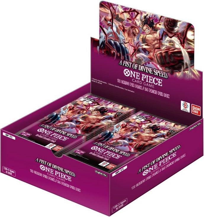 One Piece Card Game – OP11 Booster Display A Fist of Divine Speed Booster Display