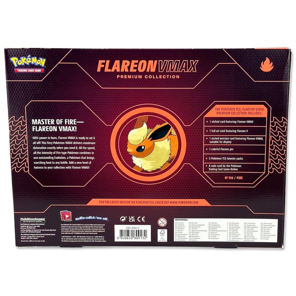Pokemon – Flareon VMAX Premium Collection (Englisch) - Differenzbesteuerung nach § 25a UStG